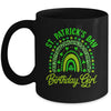 St Patrick's Day Birthday Girl Fun Green Shamrock Rainbow Mug | siriusteestore