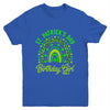 St Patrick's Day Birthday Girl Fun Green Shamrock Rainbow Youth Shirt | siriusteestore