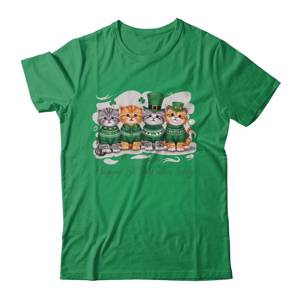 St Patrick's Day Cats Lucky Cat Festive Irish Cute Shamrocks Shirt & Sweatshirt | siriusteestore