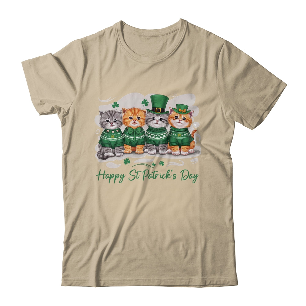 St Patrick's Day Cats Lucky Cat Festive Irish Cute Shamrocks Shirt & Sweatshirt | siriusteestore