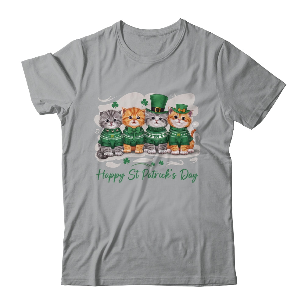 St Patrick's Day Cats Lucky Cat Festive Irish Cute Shamrocks Shirt & Sweatshirt | siriusteestore