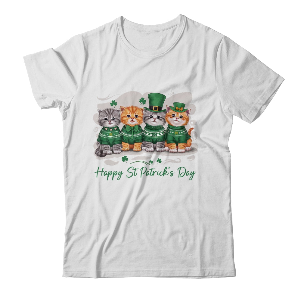 St Patrick's Day Cats Lucky Cat Festive Irish Cute Shamrocks Shirt & Sweatshirt | siriusteestore