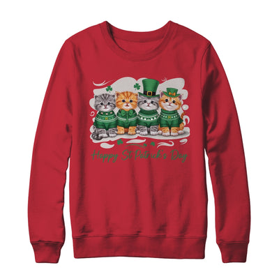 St Patrick's Day Cats Lucky Cat Festive Irish Cute Shamrocks Shirt & Sweatshirt | siriusteestore