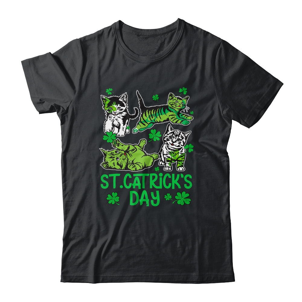 St Patricks Catricks Day Cats Saint Pattys Women Girls Shirt & Tank Top | siriusteestore