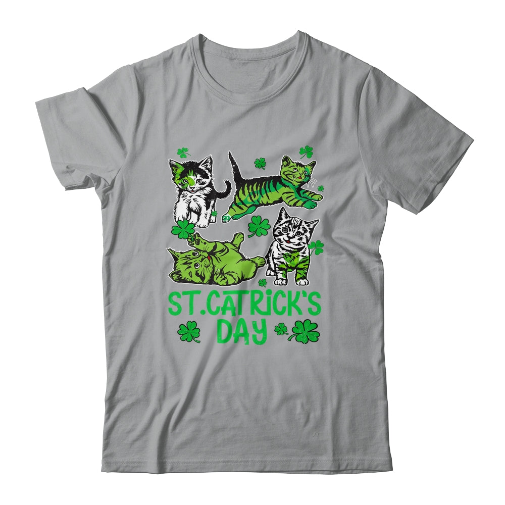St Patricks Catricks Day Cats Saint Pattys Women Girls Shirt & Tank Top | siriusteestore