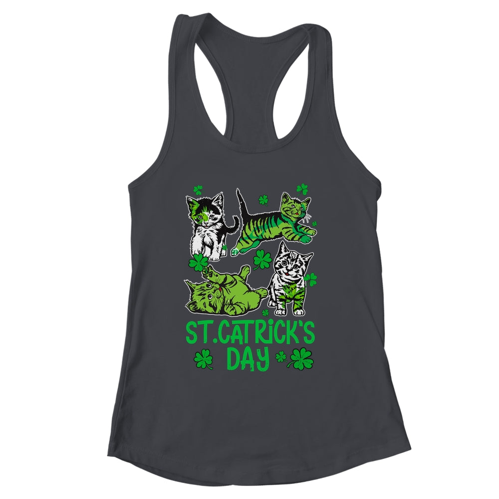 St Patricks Catricks Day Cats Saint Pattys Women Girls Shirt & Tank Top | siriusteestore