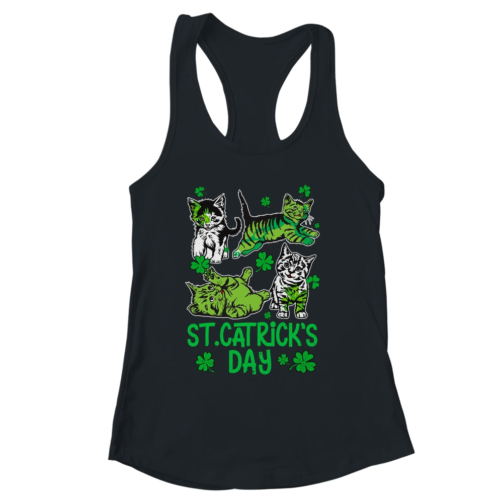 St Patricks Catricks Day Cats Saint Pattys Women Girls Shirt & Tank Top | siriusteestore