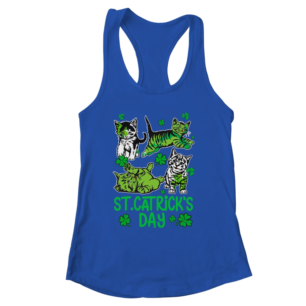 St Patricks Catricks Day Cats Saint Pattys Women Girls Shirt & Tank Top | siriusteestore