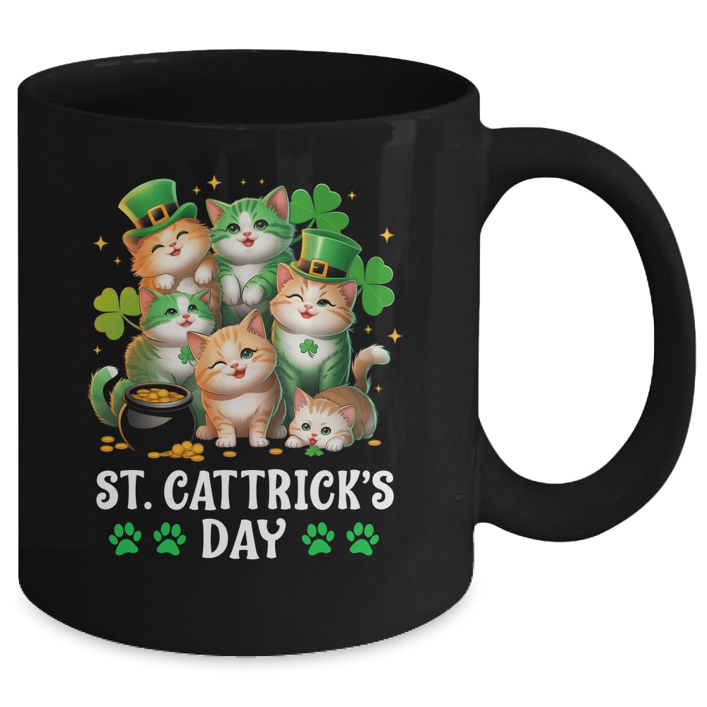 St Patricks Catricks Day Cats Saint Pattys Women Men Kids Mug | siriusteestore