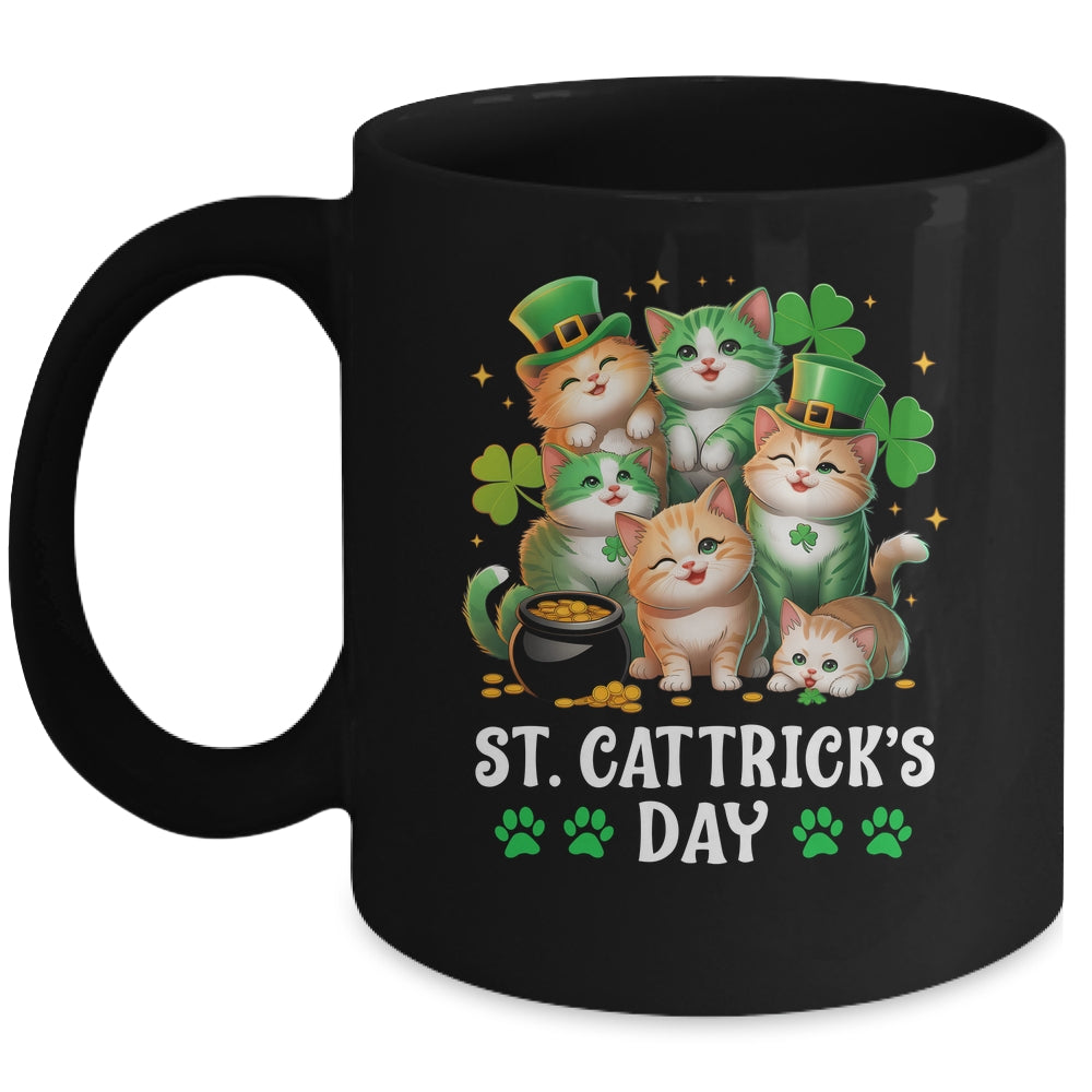 St Patricks Catricks Day Cats Saint Pattys Women Men Kids Mug | siriusteestore