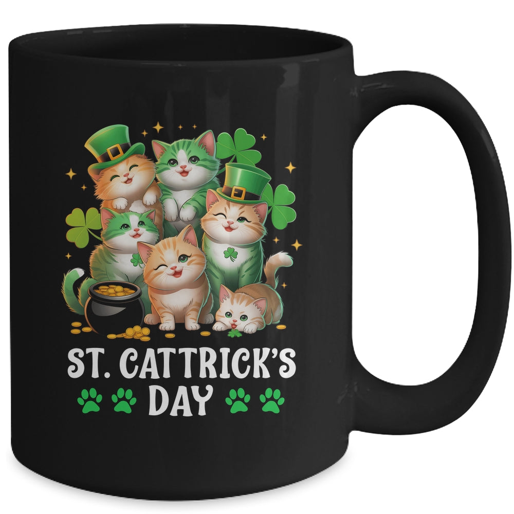 St Patricks Catricks Day Cats Saint Pattys Women Men Kids Mug | siriusteestore