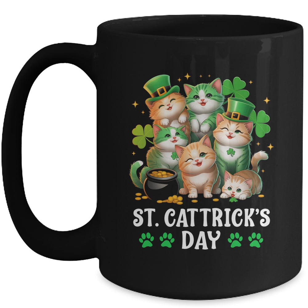 St Patricks Catricks Day Cats Saint Pattys Women Men Kids Mug | siriusteestore