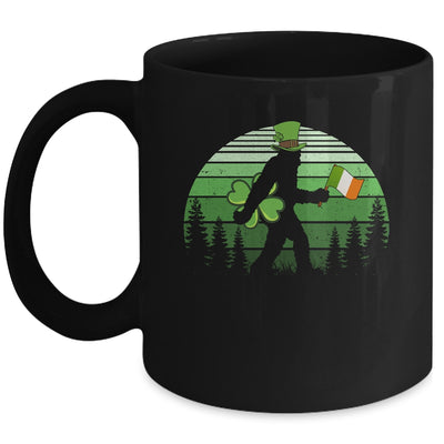 St Patricks Day Bigfoot Irish Shamrock Clover Leaf Mug | siriusteestore