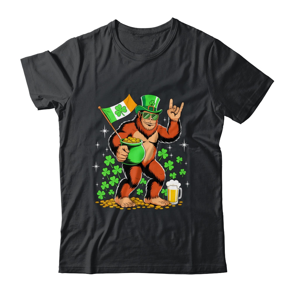 St Patricks Day Bigfoot Sasquatch Shamrock Men Women Kids Shirt & Hoodie | siriusteestore