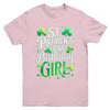 St Patricks Day Birthday Girl Born On Saint Paddys Youth Shirt | siriusteestore