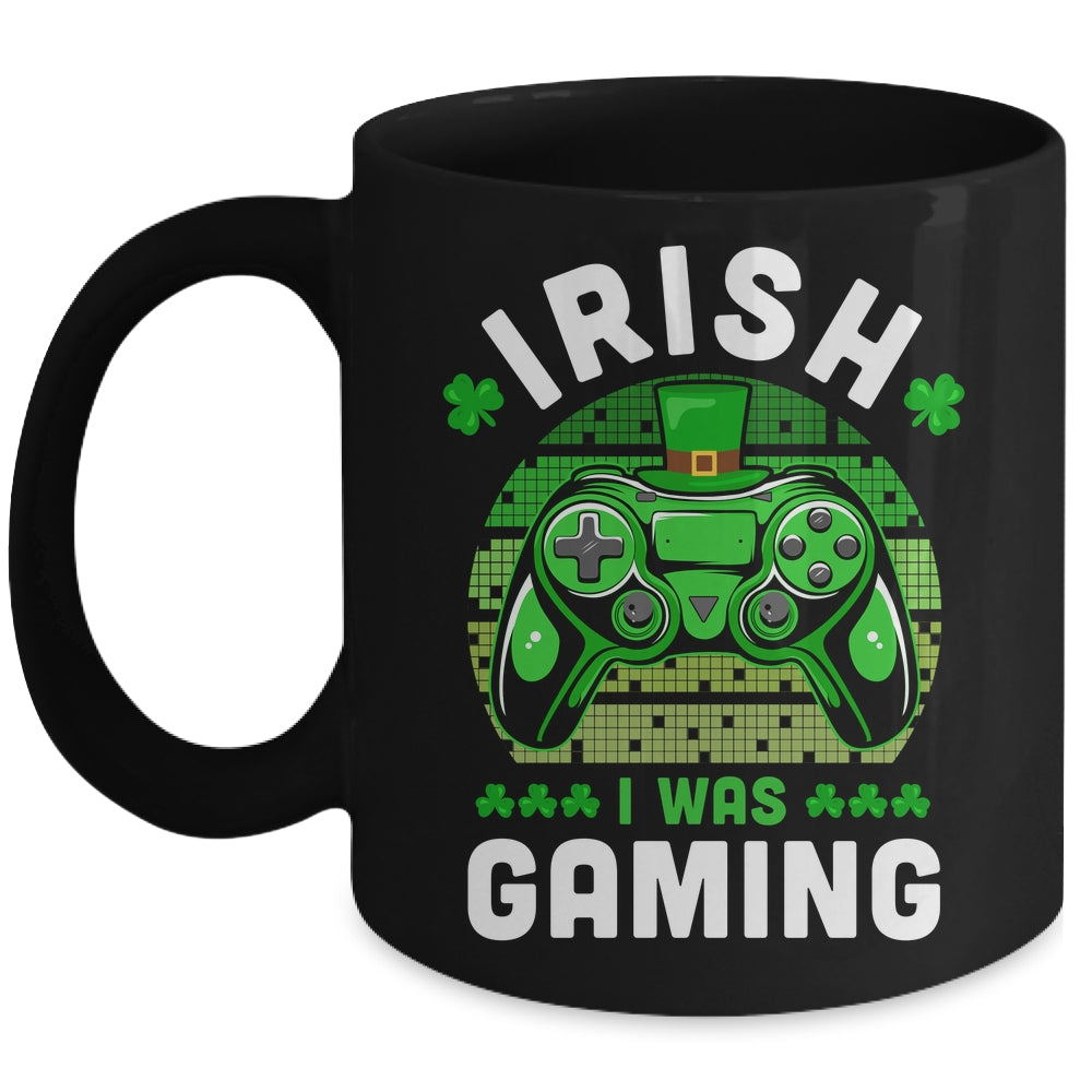 St Patricks Day Boys Gamer Shamrock Irish I Was Gaming Mug | siriusteestore