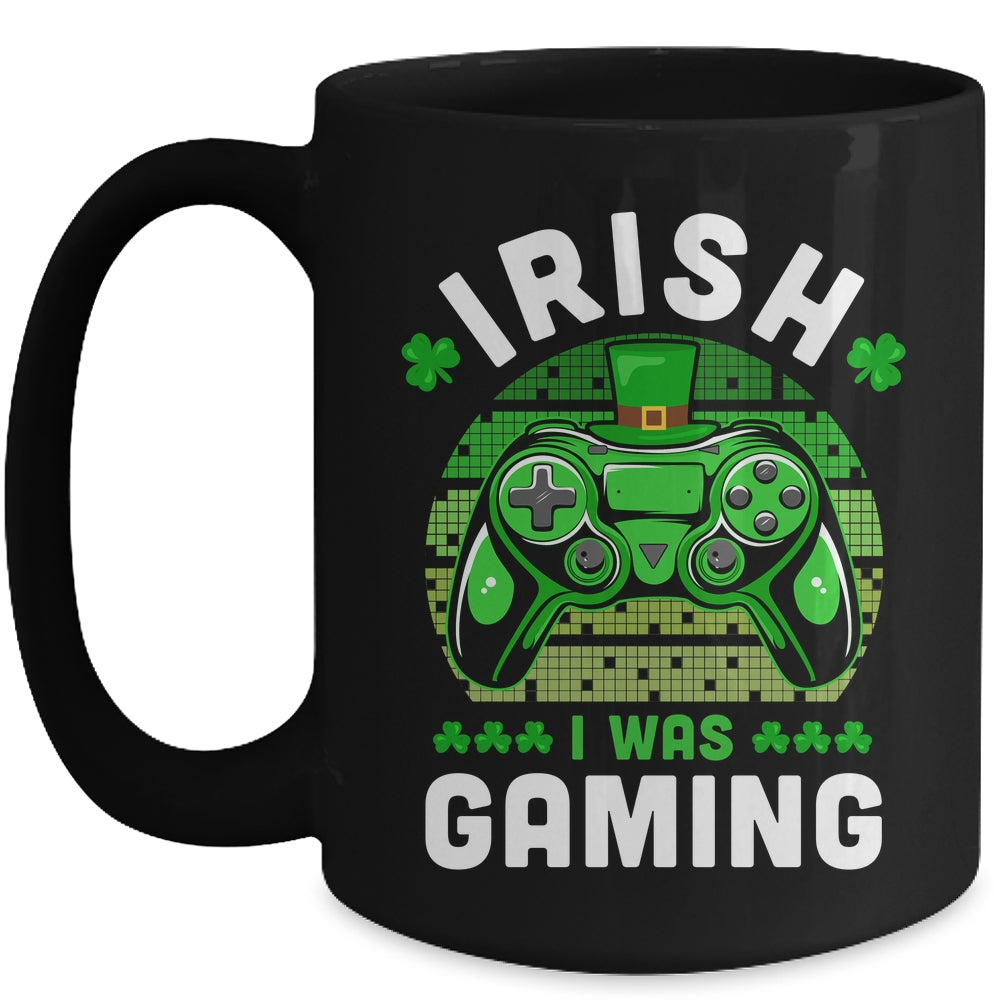 St Patricks Day Boys Gamer Shamrock Irish I Was Gaming Mug | siriusteestore