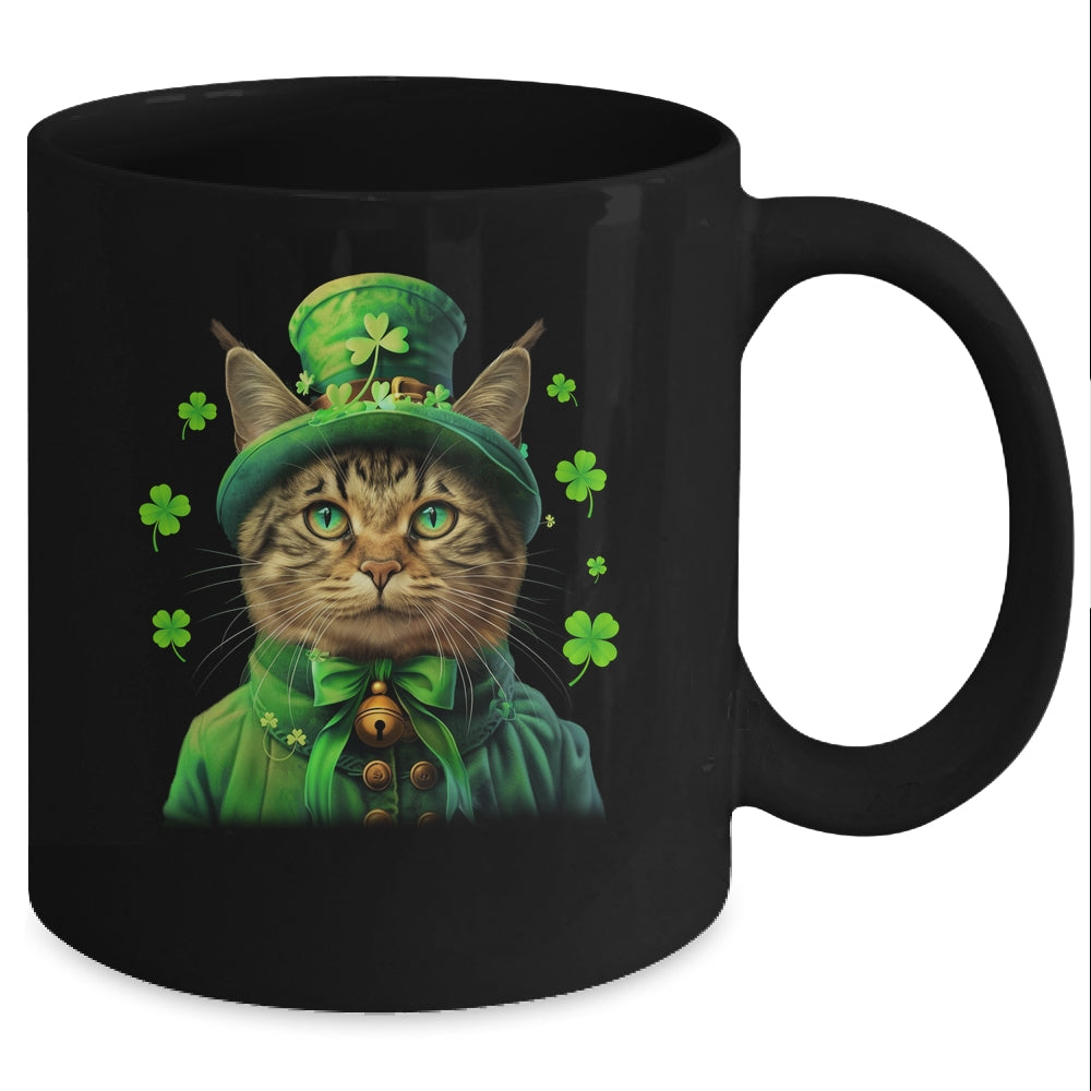 St Patricks Day Cat Shamrock For Men Women Celebration Cool Mug | siriusteestore