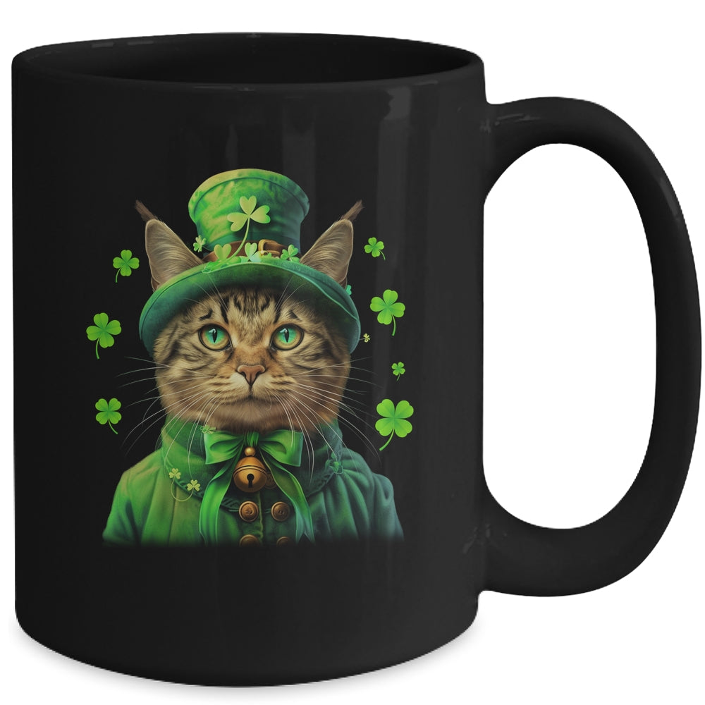 St Patricks Day Cat Shamrock For Men Women Celebration Cool Mug | siriusteestore