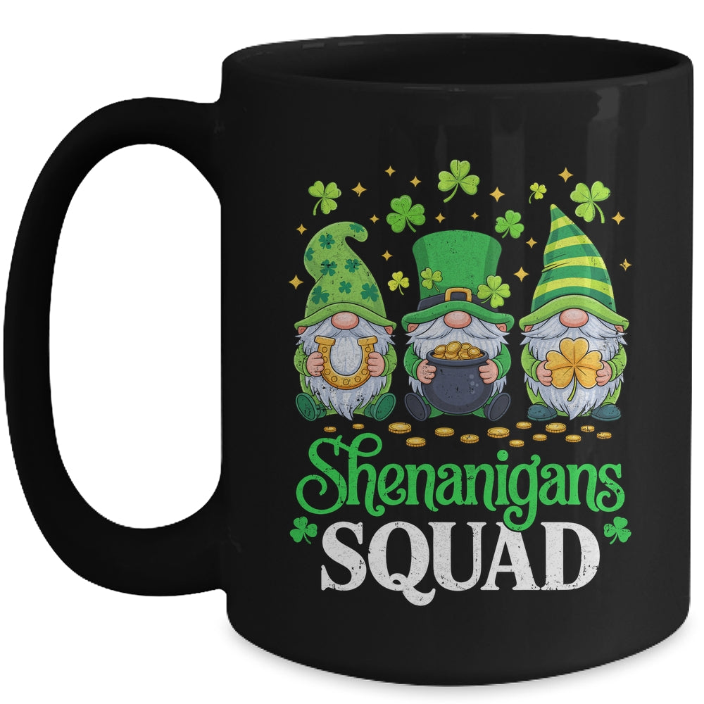 St Patricks Day Gnomes Shenanigans Squad Saint Pattys Women Mug | siriusteestore