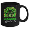 St Patricks Day Leopard Rainbow Shamrock One Lucky Nurse Mug | siriusteestore