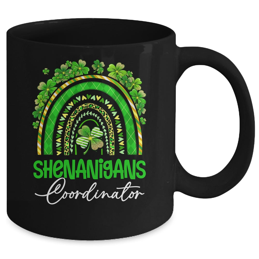 St Patricks Day Leopard Rainbow Shamrock One Lucky Nurse Mug | siriusteestore