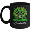 St Patricks Day Leopard Rainbow Shamrock One Lucky Nurse Mug | siriusteestore