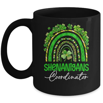 St Patricks Day Leopard Rainbow Shamrock One Lucky Nurse Mug | siriusteestore