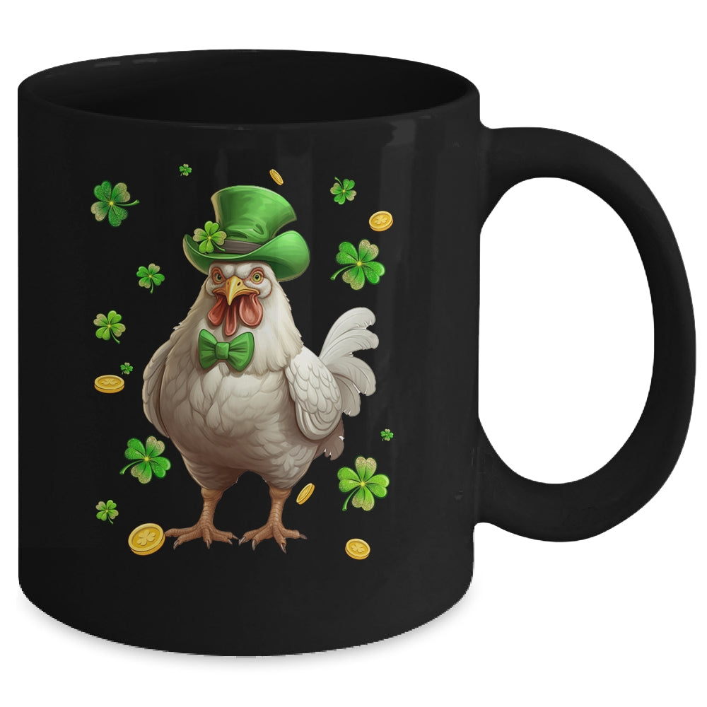 St Patricks Day Leprechaun Chicken Shamrock Lover Irish Mug | siriusteestore