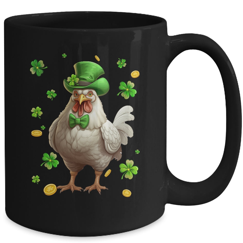 St Patricks Day Leprechaun Chicken Shamrock Lover Irish Mug | siriusteestore