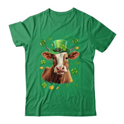 St Patricks Day Leprechaun Cow Shamrock Cow Lover Irish Shirt & Hoodie | siriusteestore