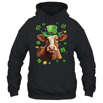 St Patricks Day Leprechaun Cow Shamrock Cow Lover Irish Shirt & Hoodie | siriusteestore