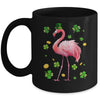 St Patricks Day Leprechaun Flamingo Shamrock Lover Irish Mug | siriusteestore