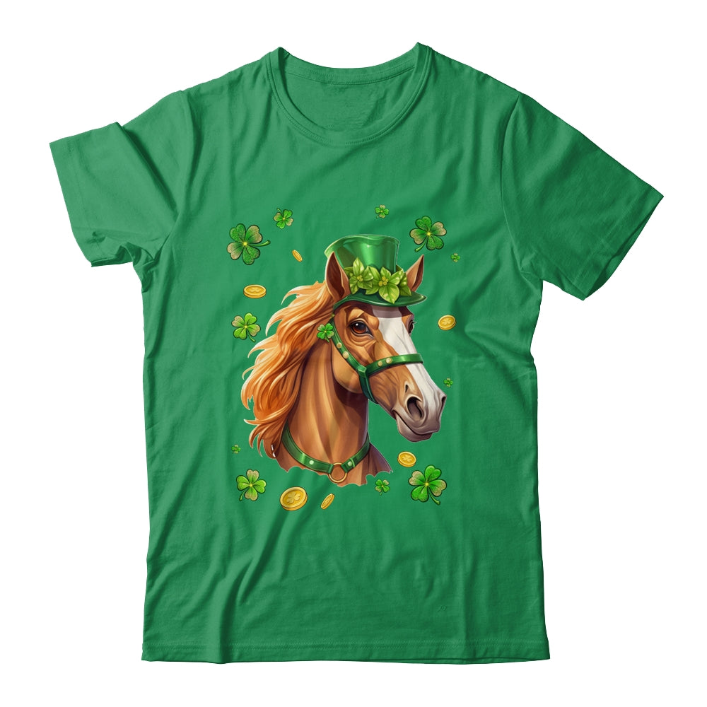 St Patricks Day Leprechaun Horse Shamrock Horse Lover Irish Shirt & Hoodie | siriusteestore