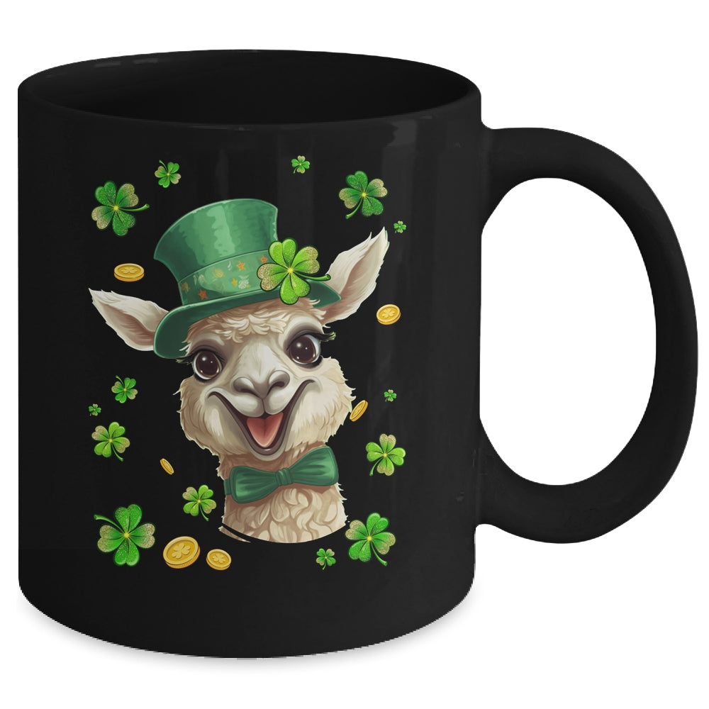 St Patricks Day Leprechaun Llama Shamrock Llama Lover Irish Mug | siriusteestore