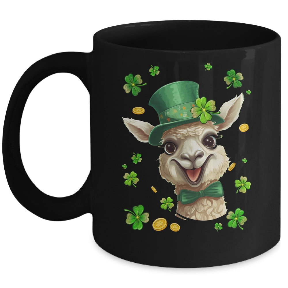 St Patricks Day Leprechaun Llama Shamrock Llama Lover Irish Mug | siriusteestore