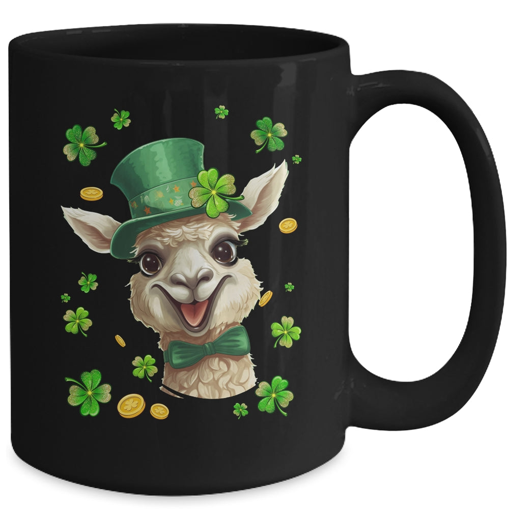 St Patricks Day Leprechaun Llama Shamrock Llama Lover Irish Mug | siriusteestore