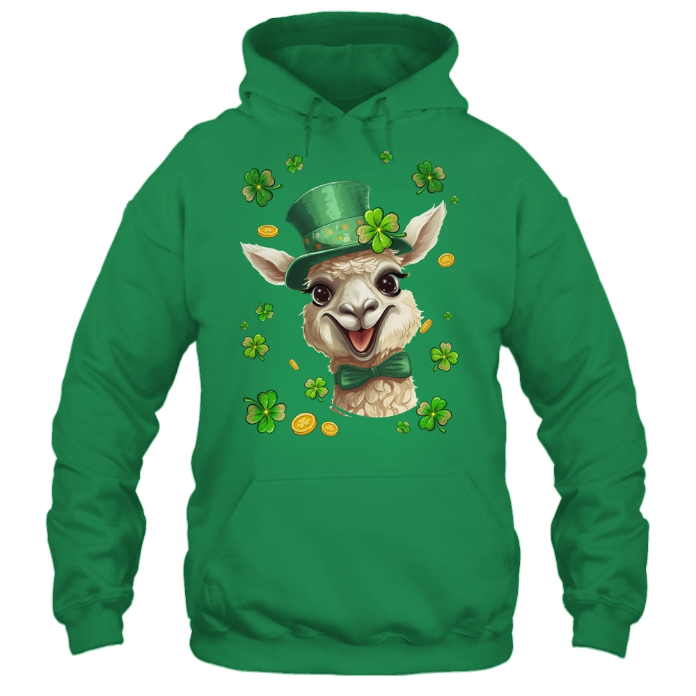 St Patricks Day Leprechaun Llama Shamrock Llama Lover Irish Shirt & Hoodie | siriusteestore