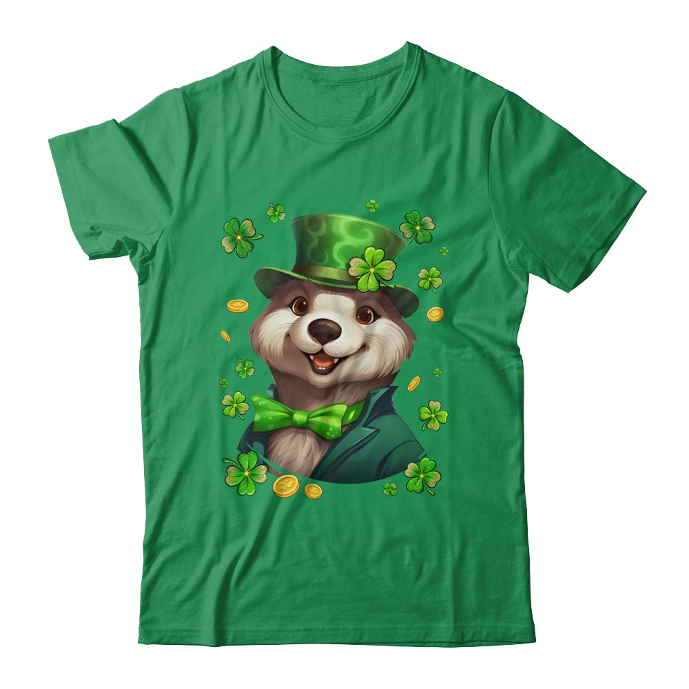 St Patricks Day Leprechaun Otter Shamrock Otter Lover Irish Shirt & Hoodie | siriusteestore