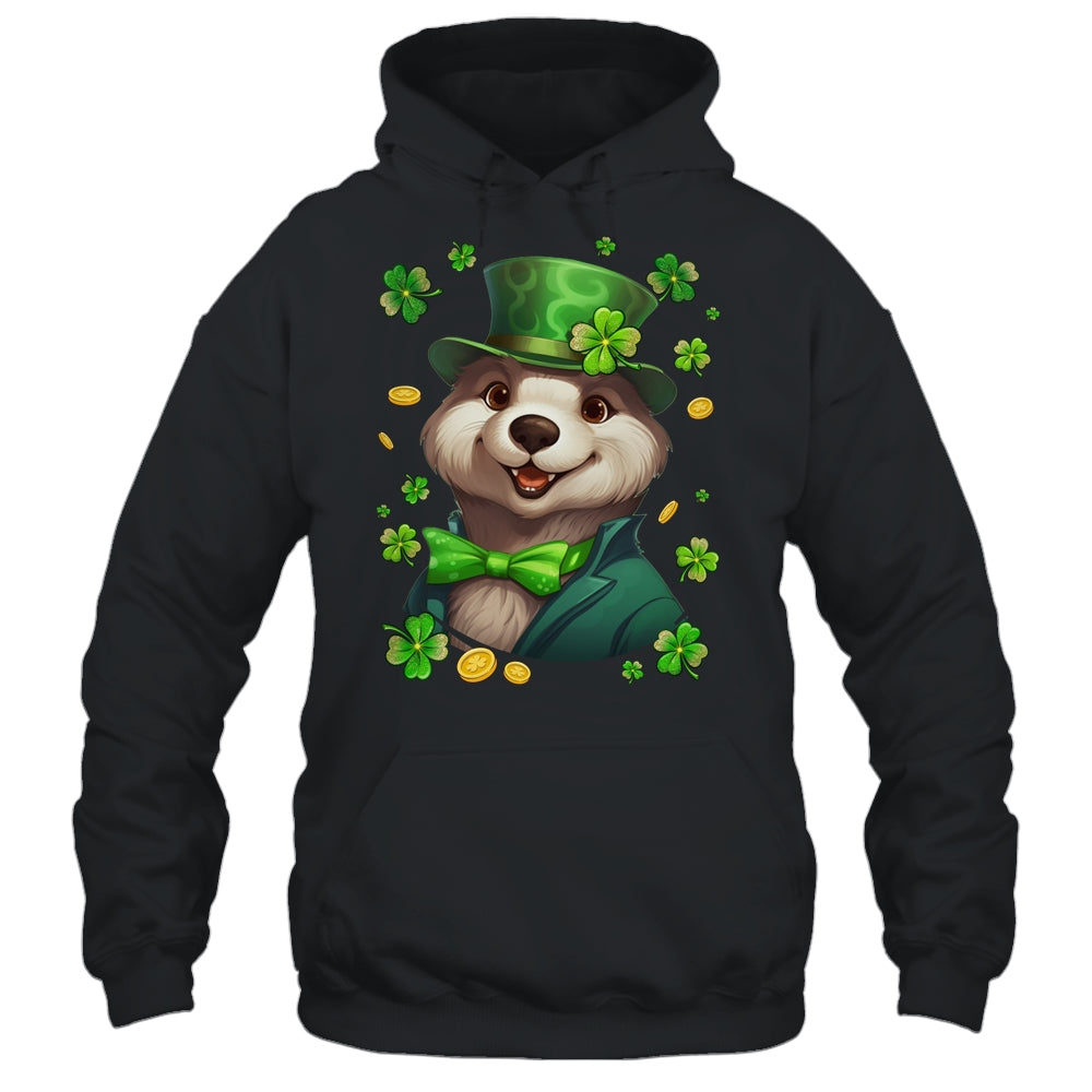 St Patricks Day Leprechaun Otter Shamrock Otter Lover Irish Shirt & Hoodie | siriusteestore