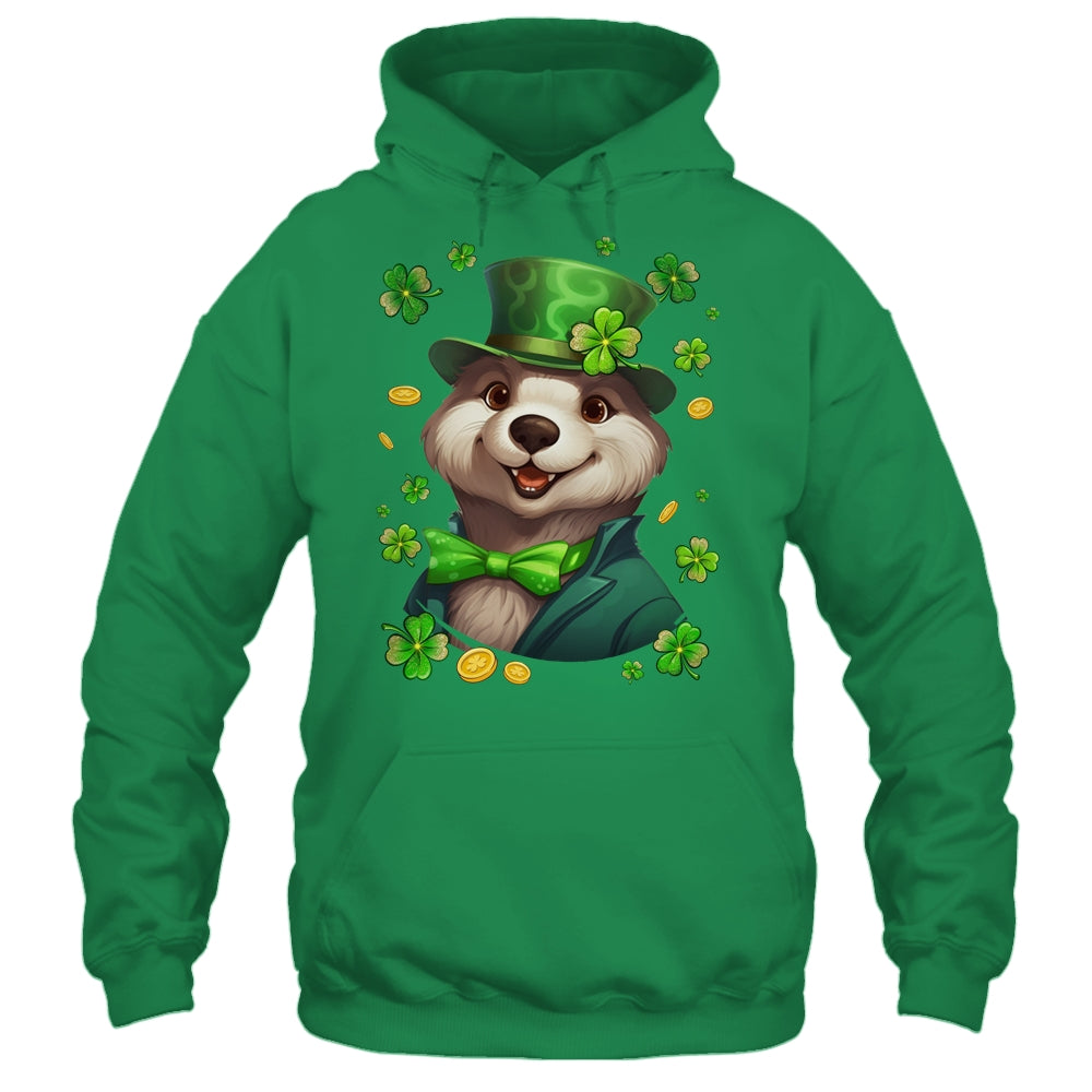 St Patricks Day Leprechaun Otter Shamrock Otter Lover Irish Shirt & Hoodie | siriusteestore