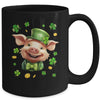 St Patricks Day Leprechaun Pig Shamrock Pig Lover Irish Mug | siriusteestore