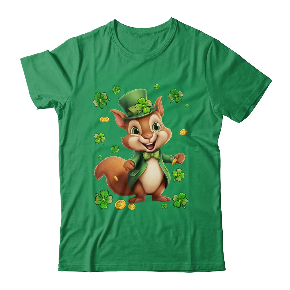 St Patricks Day Leprechaun Squirrel Shamrock Lover Irish Shirt & Hoodie | siriusteestore