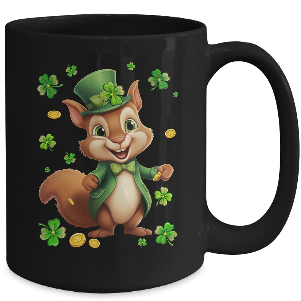 St Patricks Day Leprechaun Squirrel Shamrock Lover Irish Mug | siriusteestore