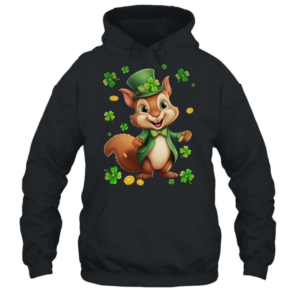 St Patricks Day Leprechaun Squirrel Shamrock Lover Irish Shirt & Hoodie | siriusteestore