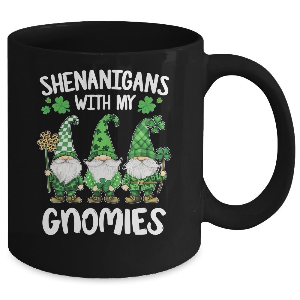 St Patricks Day Lucky Shamrock Leopard Gnomes Irish Women Mug | siriusteestore