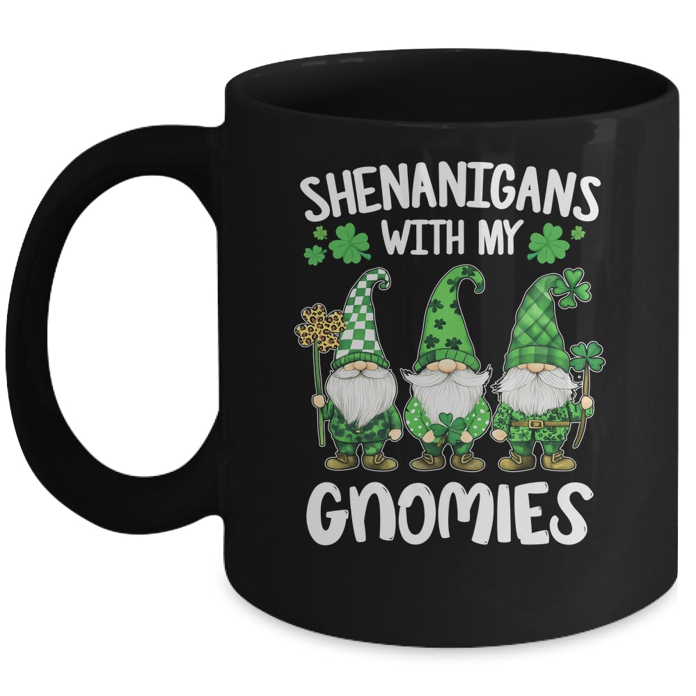 St Patricks Day Lucky Shamrock Leopard Gnomes Irish Women Mug | siriusteestore