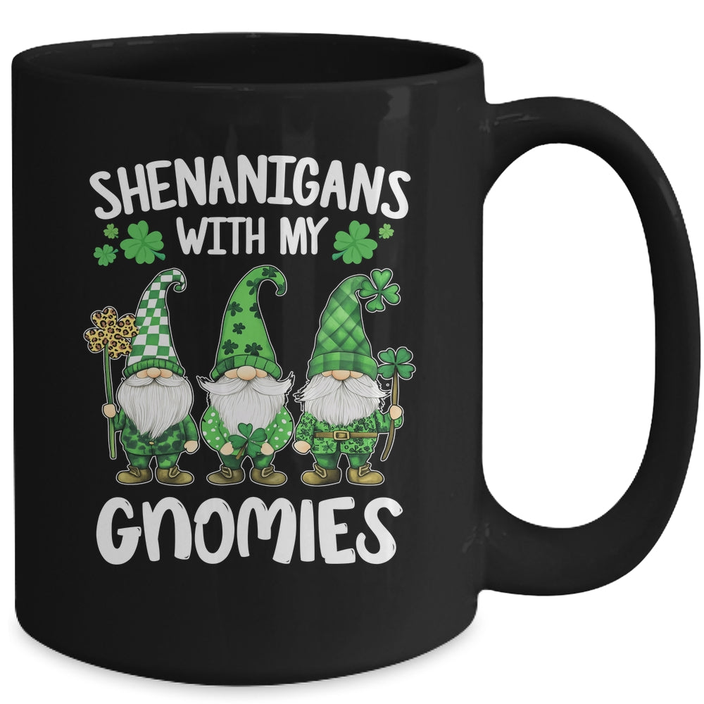 St Patricks Day Lucky Shamrock Leopard Gnomes Irish Women Mug | siriusteestore