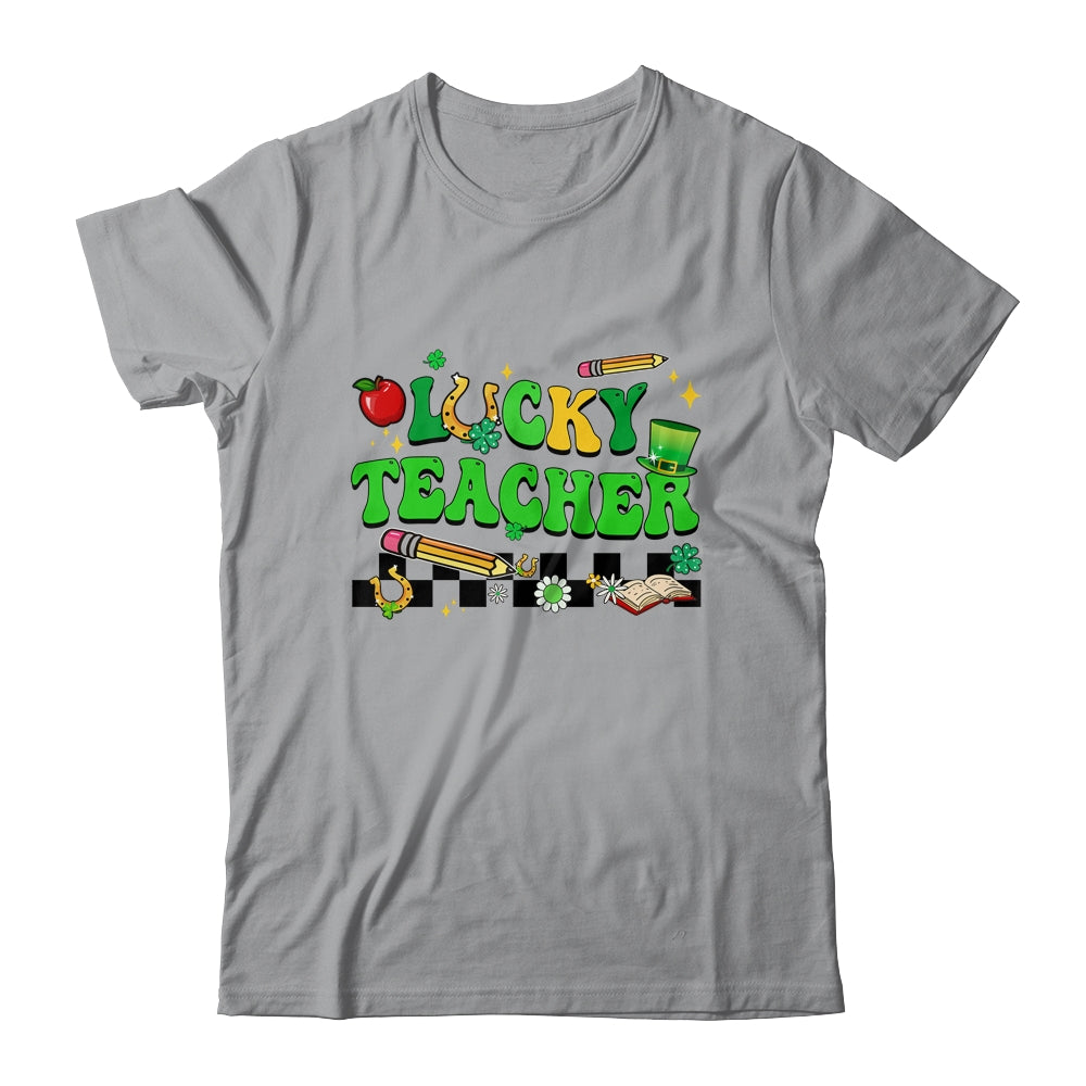 St Patricks Day Lucky Teacher Saint Paddys Groovy Women Shirt & Hoodie | siriusteestore