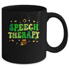 St Patricks Day Retro Speech Therapy SLP Therapist Groovy Mug | siriusteestore